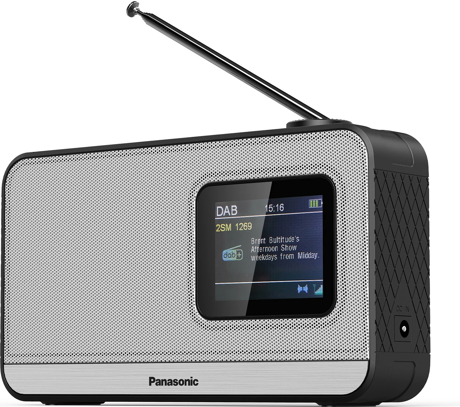 Radio portativ Panasonic RF-D15, DAB+ FM, Bluetooth 5.0, 3W, ekran LCD 2.4", gri