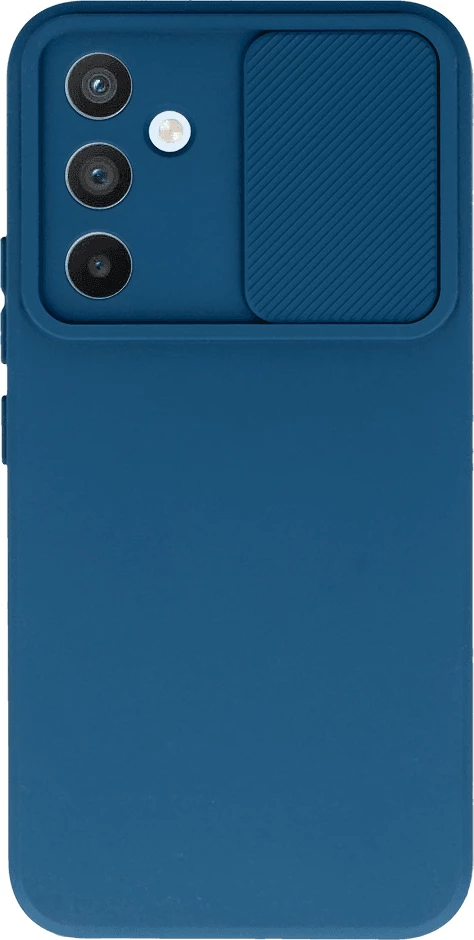 Mbështjellës ONASI Lens Cover për Samsung Galaxy A14, silikon, me mbrojtje kamere, blu