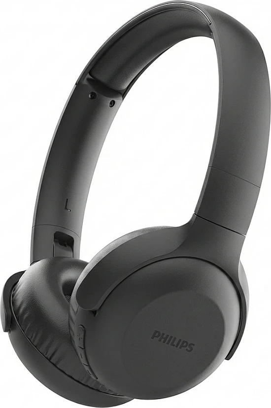 Kufje Philips on-ear pa kabllo, headband, të zeza