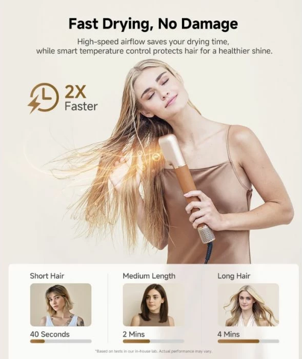 Tharëse flokësh dhe stilues DREAME AirStyle Pro AMF18A-BR, 7-në-1, 1300W, me 7 shtojca, kafe