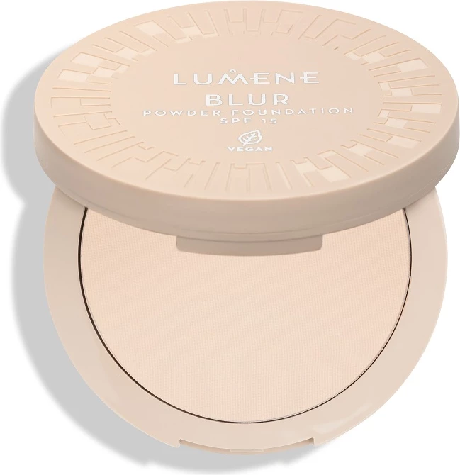 Pudër fondatinë për femra Lumene Blur Longwear Powder Foundation SPF15, nuanca 1, 10g