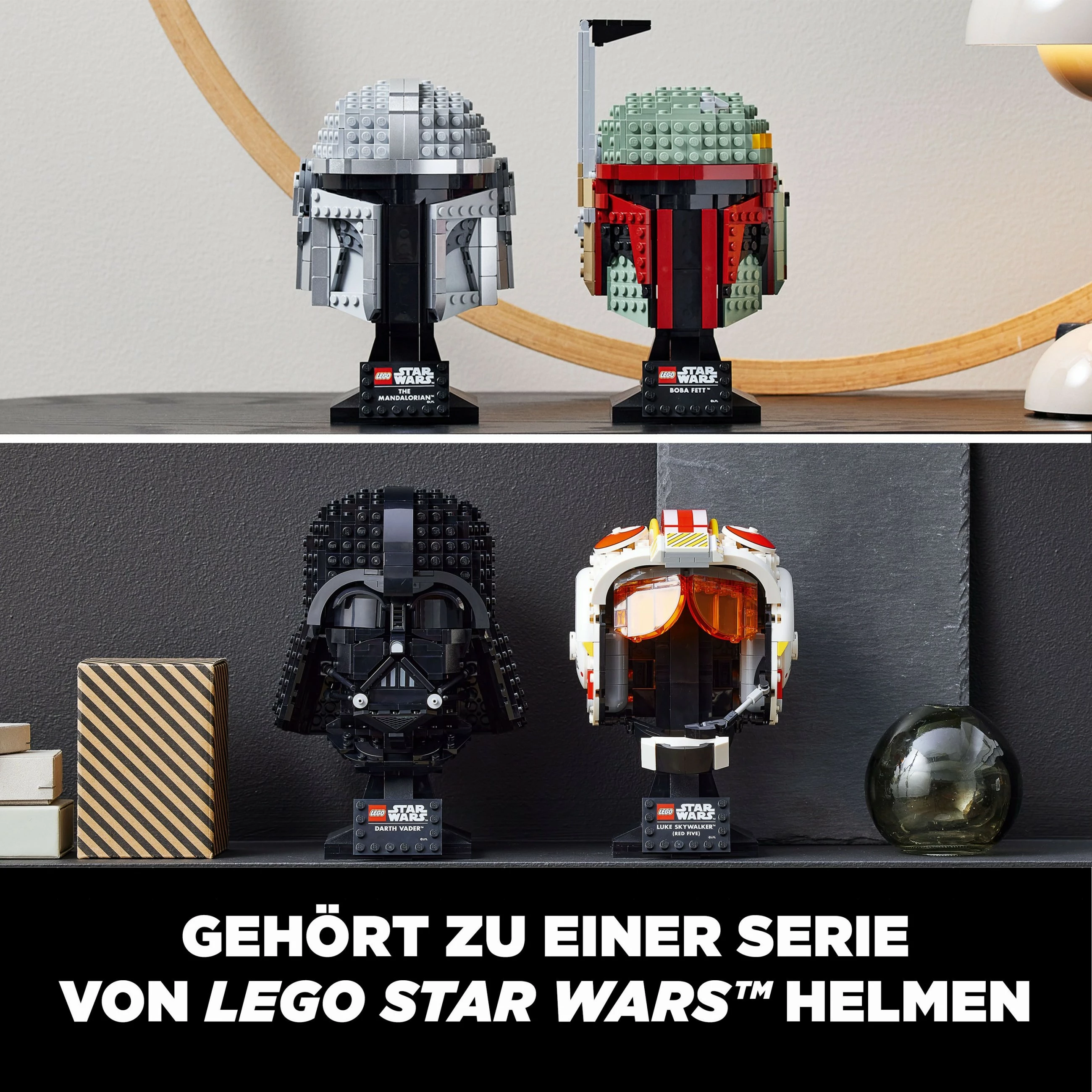 Set ndërtimi LEGO Star Wars The Mandalorian Helmet, 584 pjesë, shumëngjyrësh