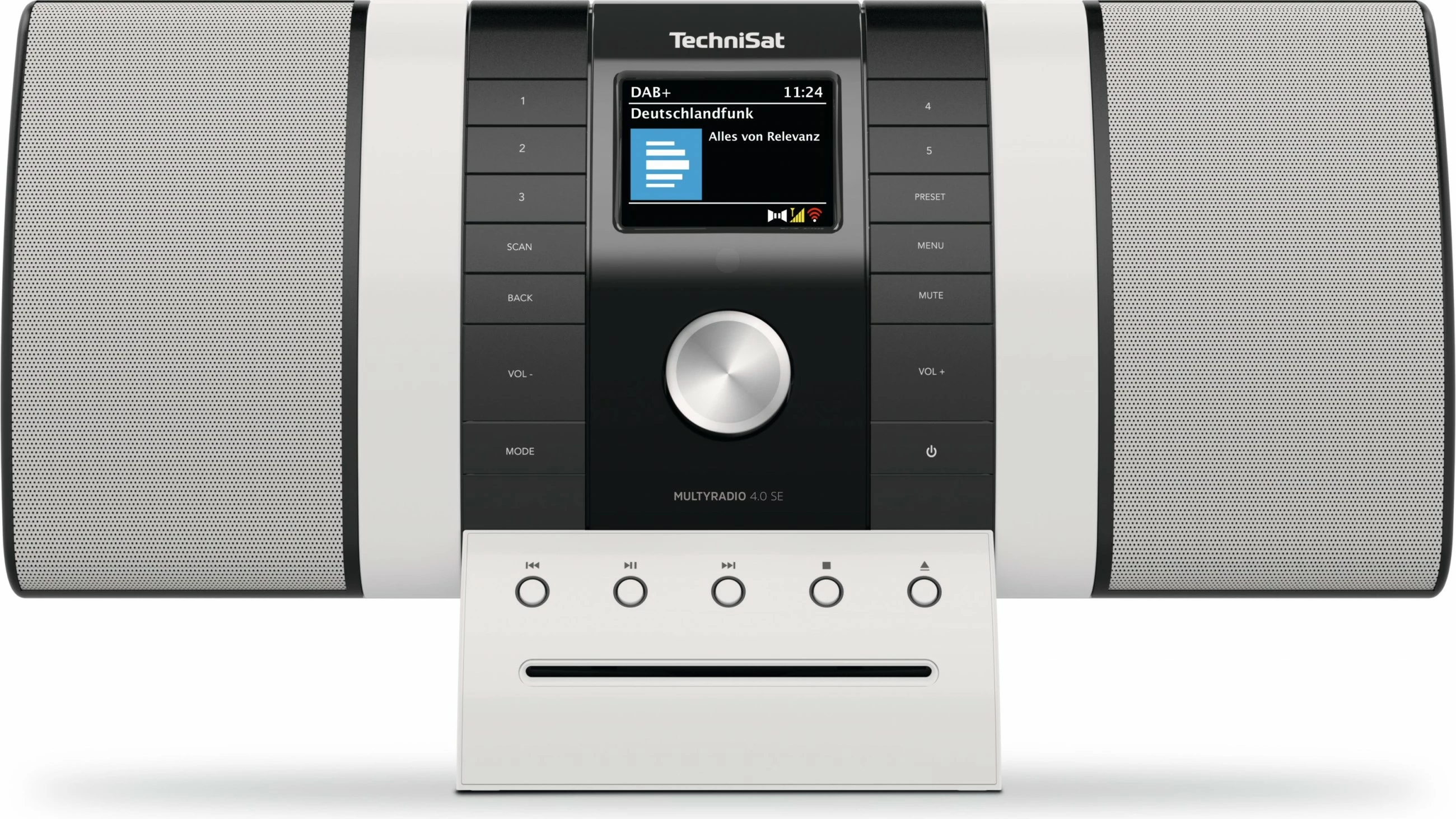 Radio multifunksionale TechniSat Multyradio 4.0 SE, zezë/bardhë