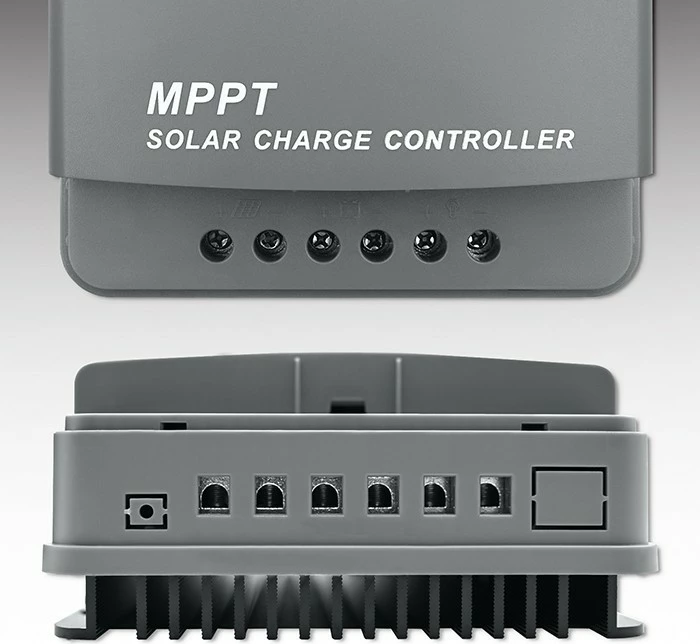 Kontrollues karikimi diellor Qoltec MPPT 53662, 30A, 12V/24V, LCD, 2xUSB, Bluetooth, Gri/Jeshil