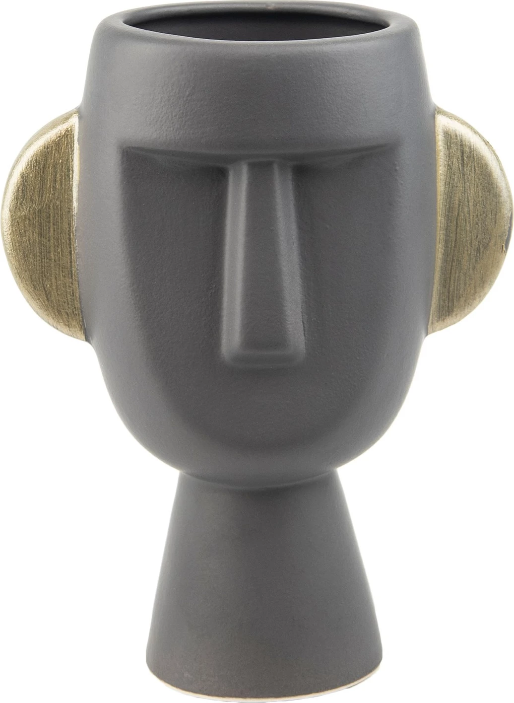 Vazo dekorative Evila Originals, anthracite, BSI194, 16x10x20cm