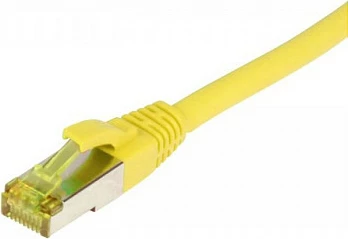 Kabllo rrjeti patch Synergy21 RJ45 CAT6A, 0.15m, S/FTP, 500MHz, AWG26, e verdhë