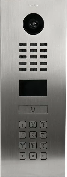 Stacion derë DoorBird D2101KV, 720p, kënd ultra i gjerë, çelik inox