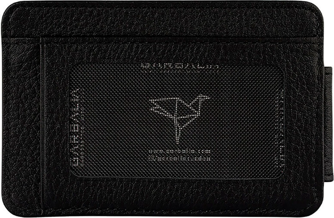 Portofol për burra, lëkurë e zezë, Zoozie Bags Pisa, 8x2x12 cm