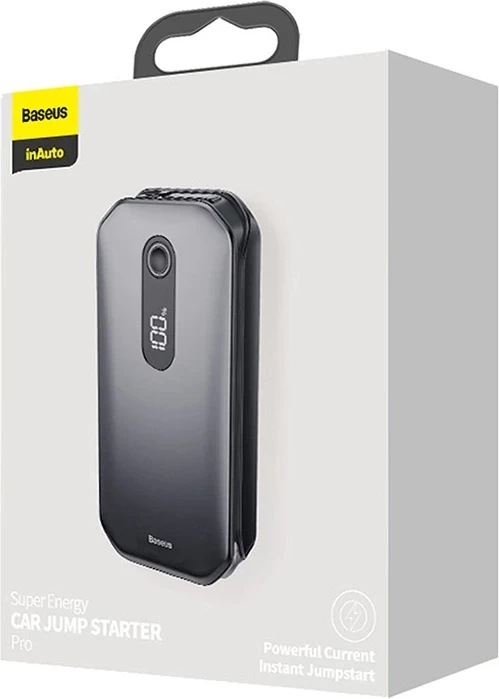 Startues makine/powerbank Baseus Super Energy Pro CRJS03-01, 12000mAh 1000A, USB/USB-C, e zezë