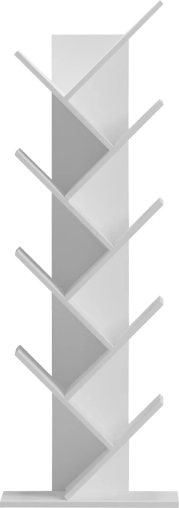 Raft librash Fyllo, ngjyrë e bardhë, 50x25x141.5cm