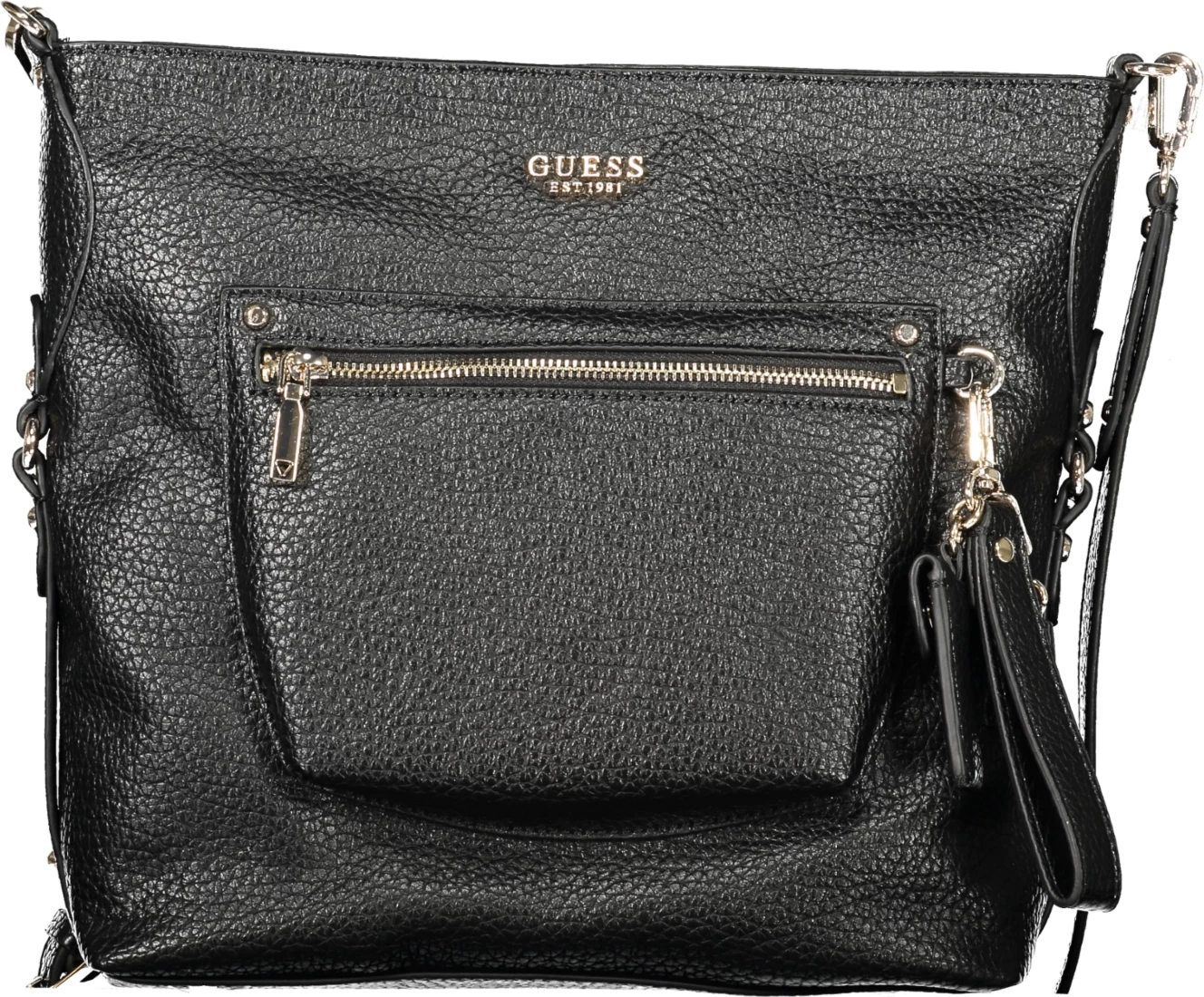 Çantë dore GUESS JEANS Marsha femra, e zezë