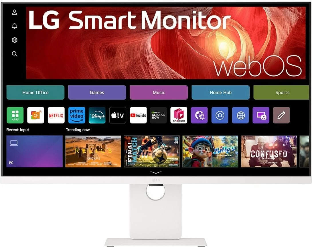 Monitor smart LG 37U730SA-W 36.5\" 4K UHD IPS webOS USB-C 65W, i bardhë