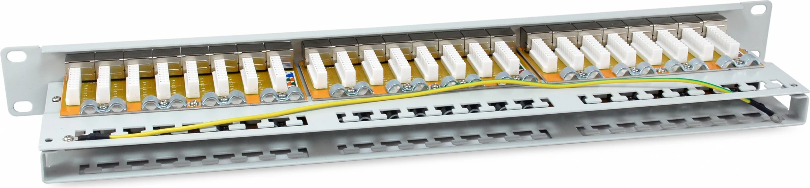 Patch panel Equip 326526, 48 porta, Cat6a, 10GBase-T, 1U, metalik, hiri
