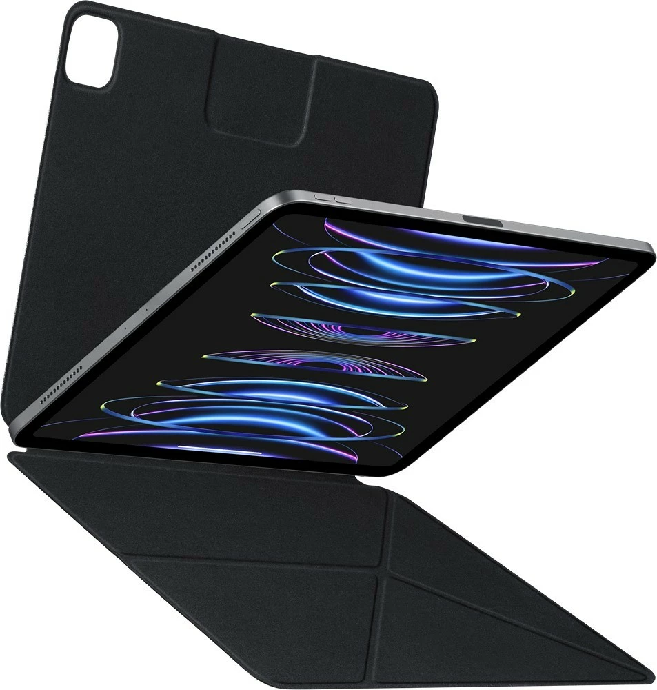 Mbështjellës për iPad PITAKA MagEZ Folio 2 për iPad Air 10.9 / iPad Pro 11, folio magnetik me 4 kënde, mbajtëse Apple Pencil, i zi 7