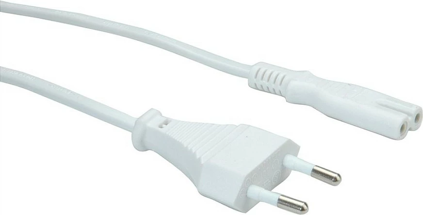 Kabllo rryme VALUE 19.99.2091, 3 m, CEE7/16 në IEC 320, 250 V 2.5 A, e bardhë