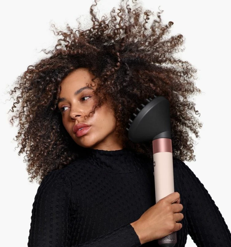 Multistyler flokësh DYSON Airwrap id Curly+Coily, rozë gold/pink, set me 6 pjesë