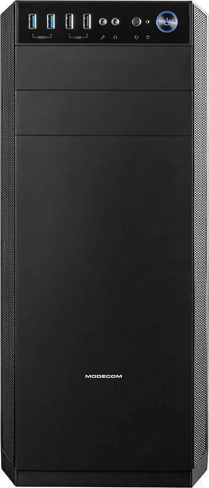 Kasë Modecom Oberon Pro LE AT-OBERON-PR-10-000000-0002-LE Midi Tower ATX/uATX pa PSU, e zezë