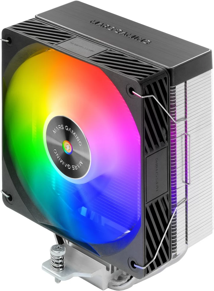 Ftohës ajri për procesor TACENS Mars Gaming MCPU-X4ARGB, 12 cm, RGB, i zi