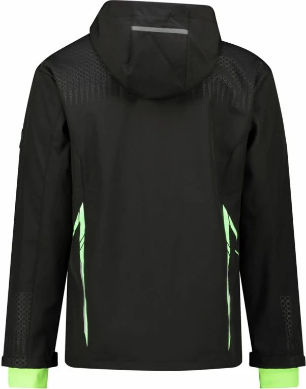 Jakne softshell meshkuj Geographical Norway Trelino, e zezë/e gjelbër