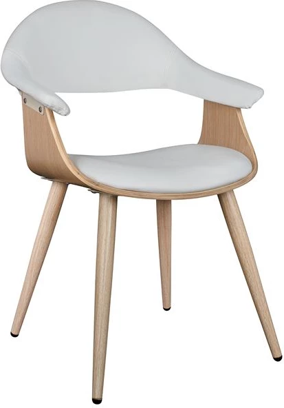 Karrige për zyre konferencash Superior Pro FH1111.02, e bardhë/dru