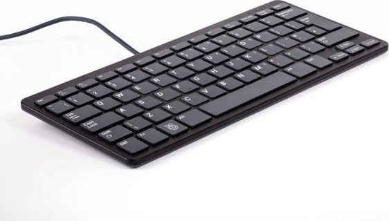Tastierë mini Raspberry Pi SC0198, mekanike, USB, QWERTZ, e zezë, gri