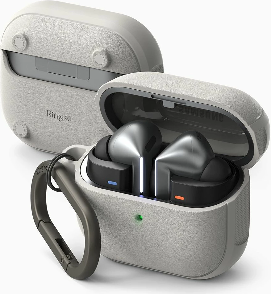 Mbështjellës Ringke Onyx MagSafe për Samsung Galaxy Buds 3 / 3 Pro, Gri