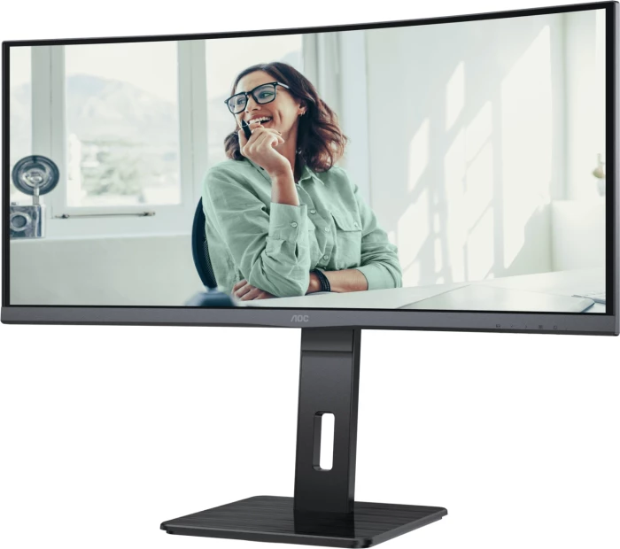 Monitor i lakuar AOC CU34P3CV 34\" UWQHD VA 100Hz, USB-C 65W, KVM, RJ45, i zi