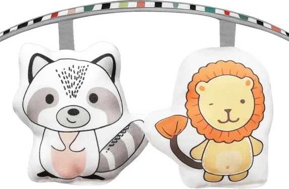 Lëkundëse elektrike për bebe Lionelo Otto Cozy 5 shpejtësi, tinguj natyre, timer, rrip 5-pikësh, 67 x 55 x 76 cm, gri