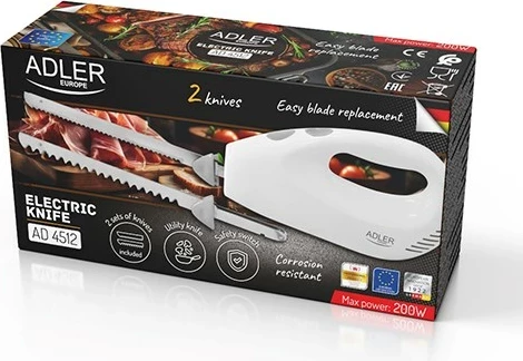Thikë elektrike Adler AD 4512, e bardhë