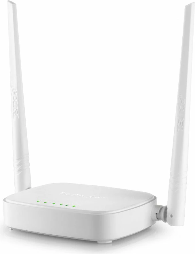 Router Wi‑Fi Tenda N301 300Mbps 2.4GHz, 2 antena, i bardhë
