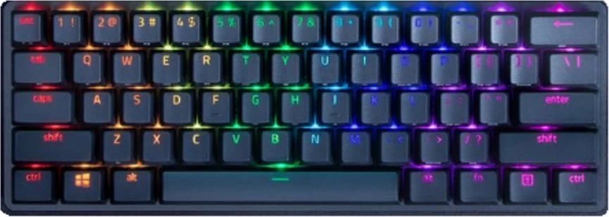 Tastierë gaming, Razer Huntsman Mini RZ03-03390100-R3M1, 60% US-Int layout, RGB, e zezë