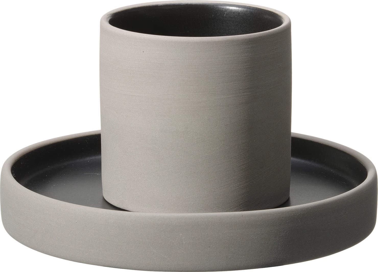 Filxhan Fine Dine Mia 250 ml Ø80 mm, gri/zi, set 3 copë