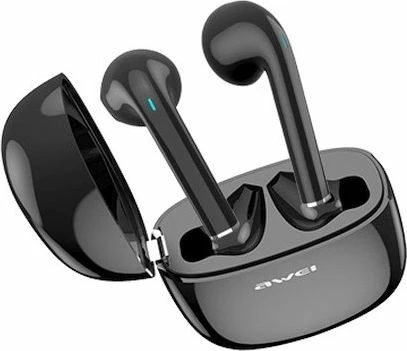 Kufje TWS Awei T28 (AWEI051BLK) Bluetooth 5.0, ANC, IPX4, me kuti karikimi, të zeza