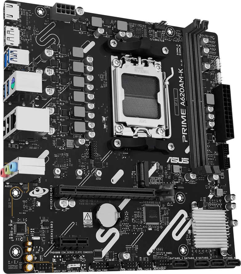 Pllakë amë ASUS PRIME A620AM-K mATX Socket AM5 DDR5 deri 128GB