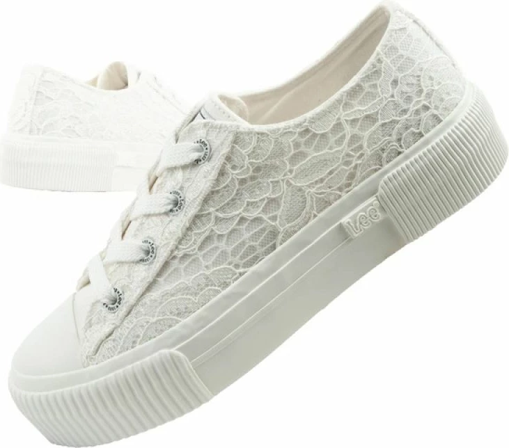 Atlete femra Lee Isla, të bardha, platformë