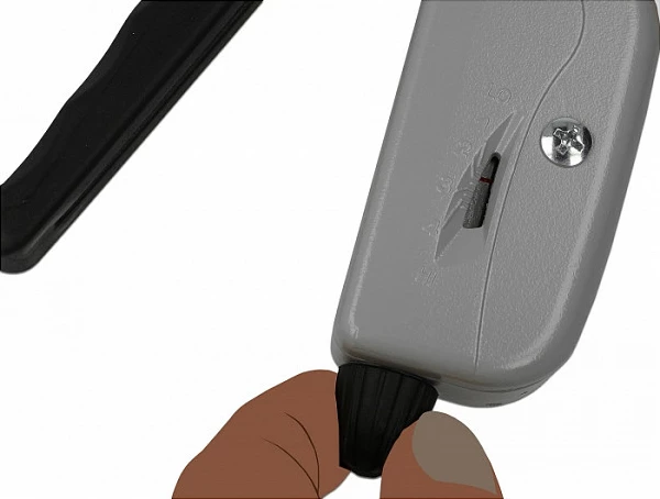 Mjet instalimi për lidhësa kabllosh inox DeLOCK 86503, 4.6–7.9 mm, zi/gri