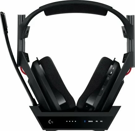 Kufje gaming Logitech Astro A50 Gen5 (939-002224), wireless, USB/USB-C, me stacion karikimi, të zeza