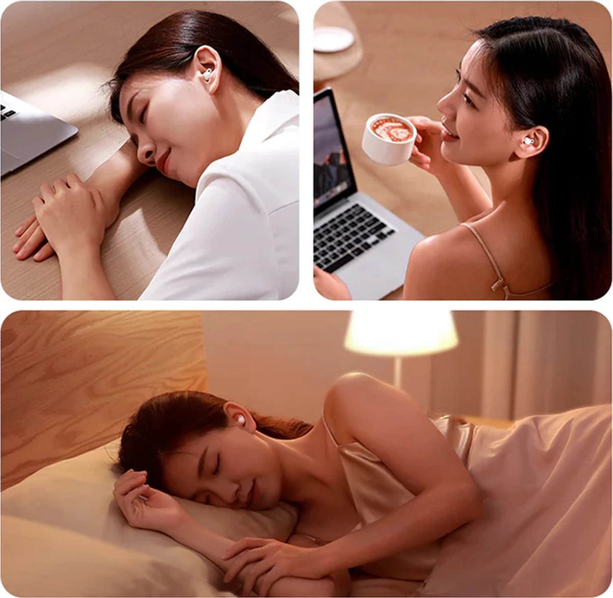 Kufje wireless in-ear Joyroom JR-TS3, për gjumë, Bluetooth 5.3, 400 mAh, Bardhë