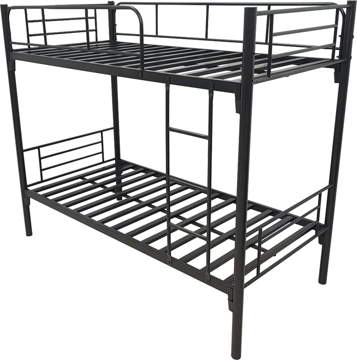 Krevet marinari metalik Belit, ngjyrë e zezë, 90x190cm