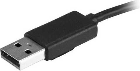 Hub USB StarTech ST4200MINI2, 4 porta, USB 2.0 480 Mbit/s, me kabllo të integrume, i zi/argjendtë