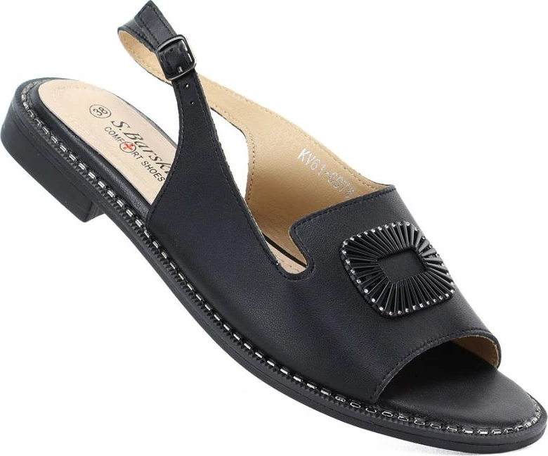 Sandale për femra S.Barski KV61-6076, të zeza