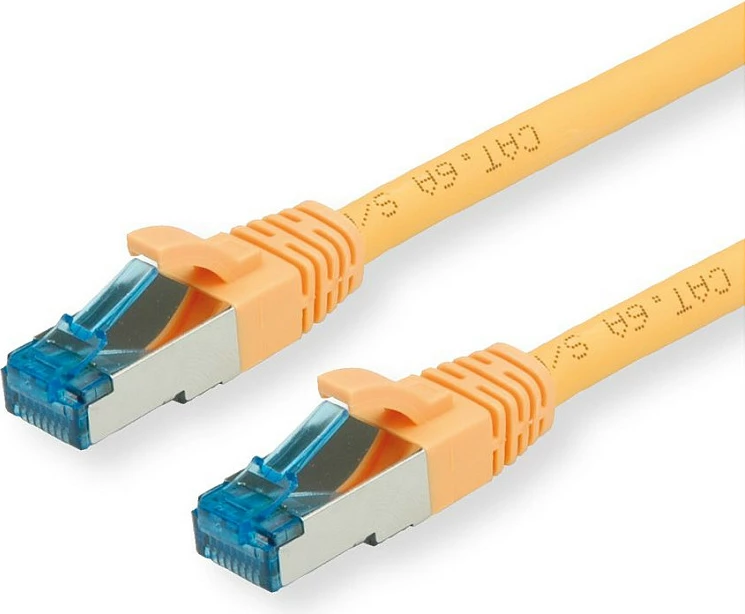 Kabllo rrjeti VALUE 21.99.1934, Cat6a, 0.3m, S/FTP, RJ-45, e verdhë