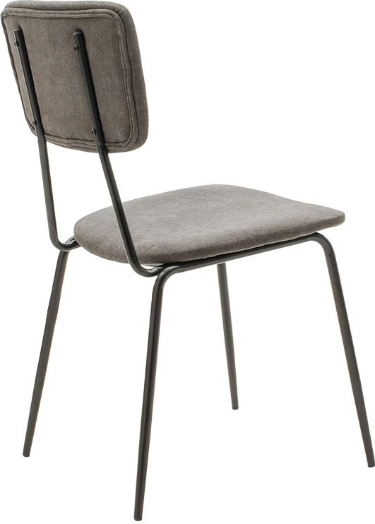 Karrige Tania, ngjyrë gri e errët, këmbë të zeza, set prej 4 copësh