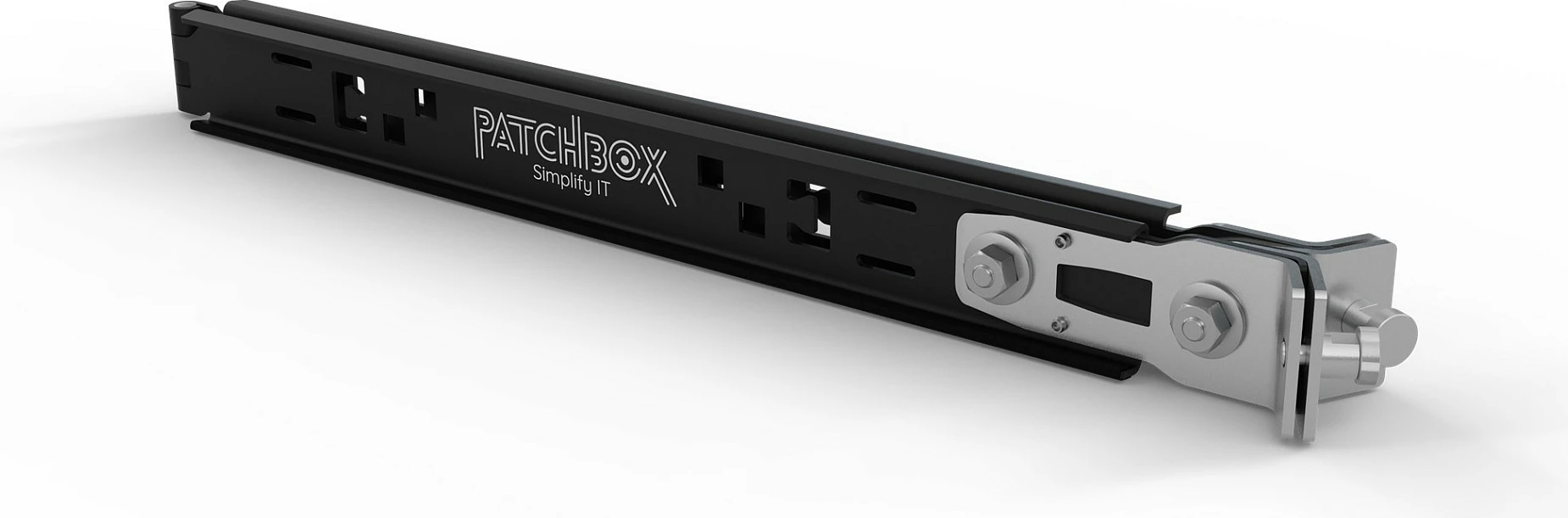 Mjet instalimi PATCHBOX Setup.exe, 1U 19", mbajtëse pajisjesh deri 50 kg, e zezë