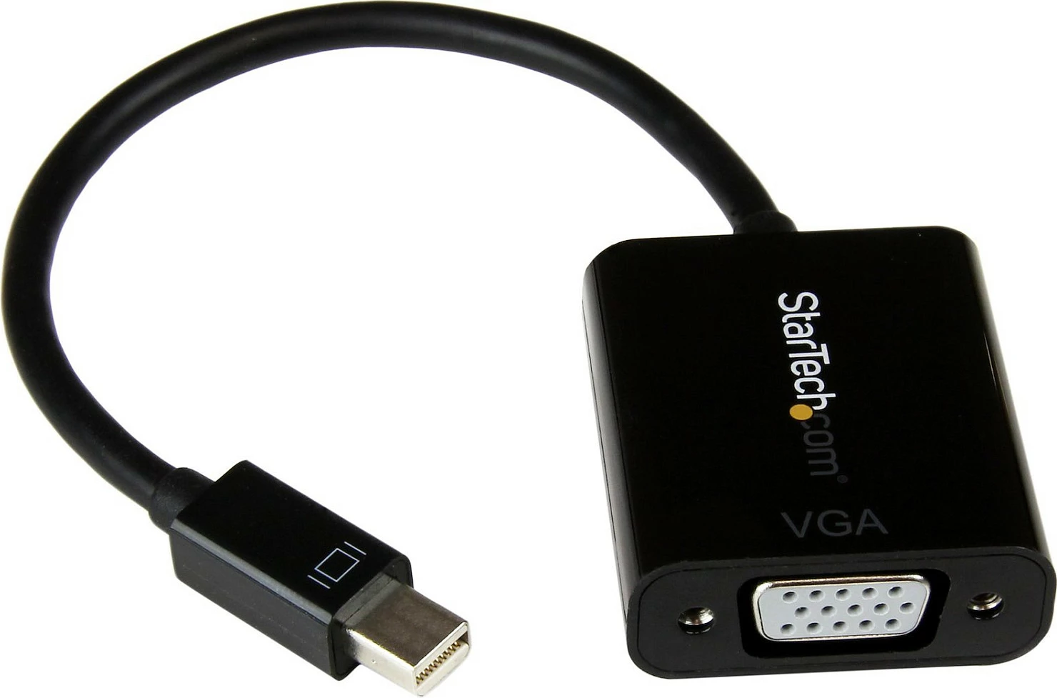 Adapter StarTech Mini DisplayPort në VGA, aktiv, 0.18 m, 1080p, i zi