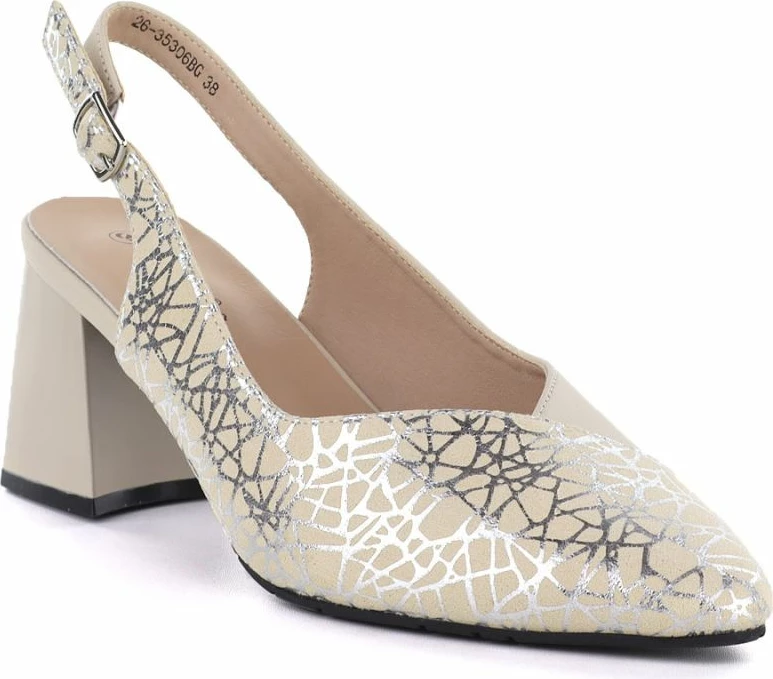 Këpucë pumps Cambell 35306, bezhë