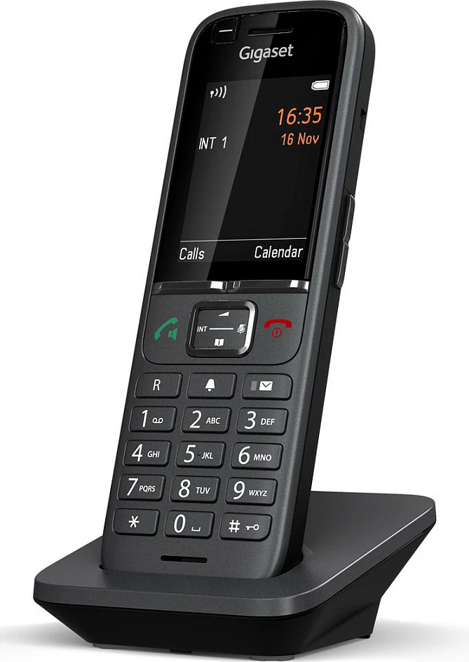 Telefon DECT IP Gigaset N530 IP PRO + S700H PRO, VoIP/SIP, ekran 2.4", 500 kontakte, antracit