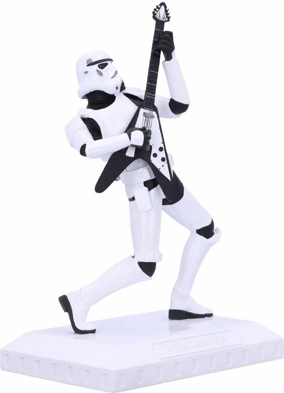 Figurinë NEMESIS NOW Stormtrooper Rock On!, Star Wars, polyresin e pikturuar me dorë, bardhë/zi