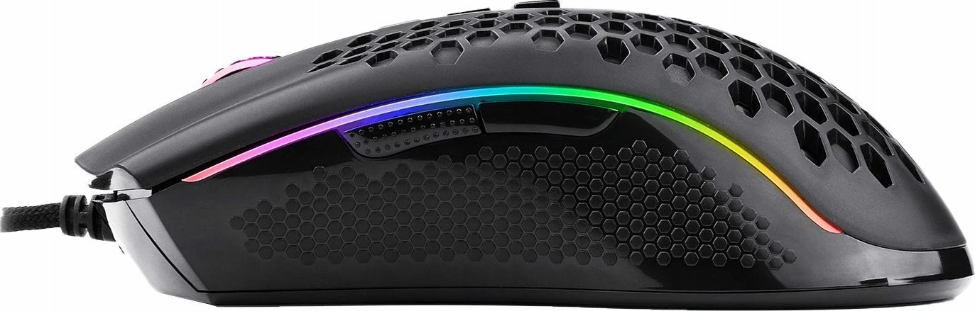 Maus gaming Redragon Storm M808-RGB, 12400 DPI, 7 butona, RGB, me kabllo USB, i zi