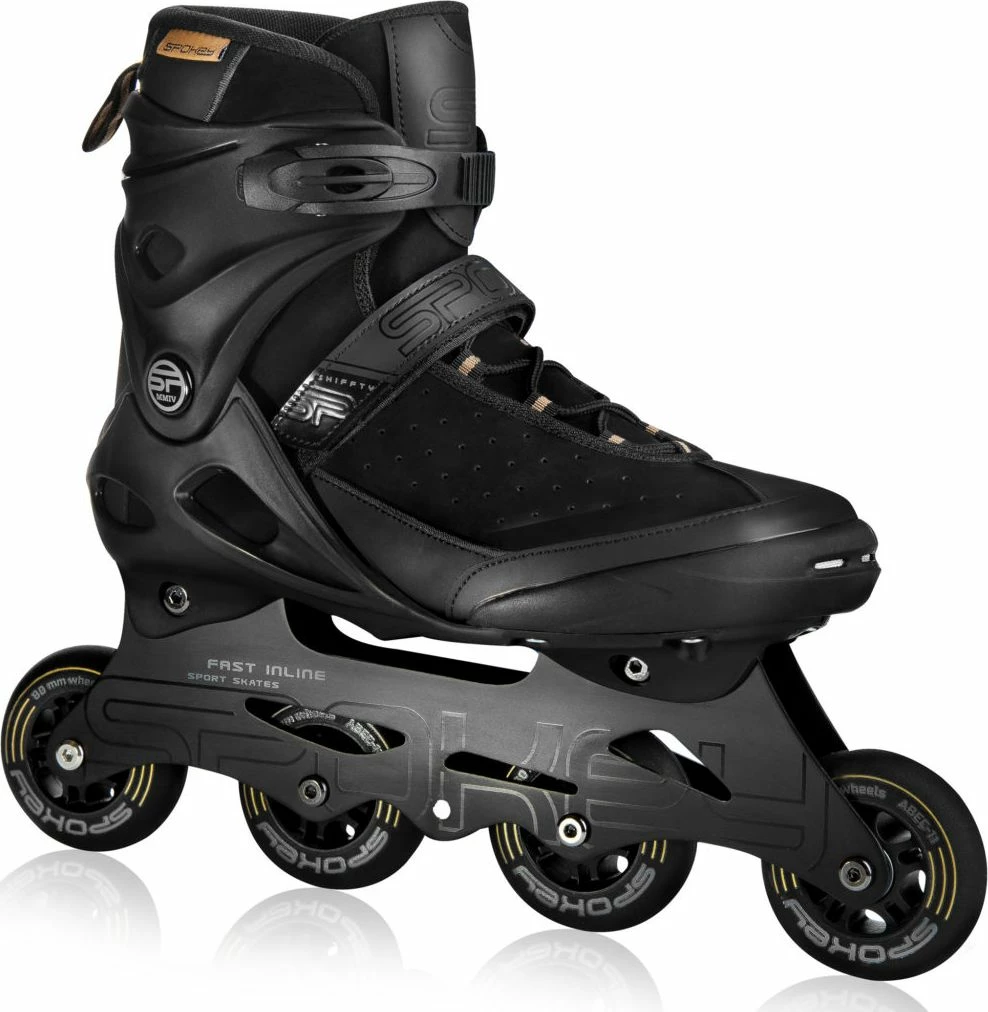 Patina inline speed Spokey Shiffty Pro ABEC 11, 3x120 mm, size 38, black